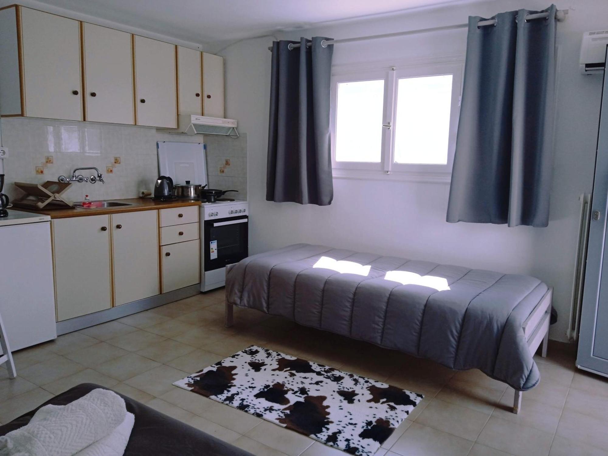 Andros Lighthouse Apartments Mesaria  エクステリア 写真